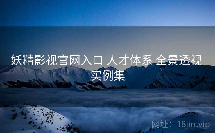 妖精影视官网入口 人才体系 全景透视 实例集