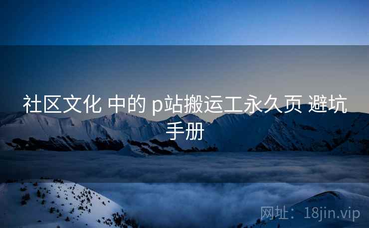 社区文化 中的 p站搬运工永久页 避坑手册
